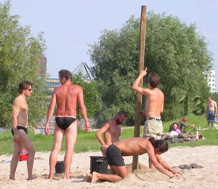 Der 1[1]. Pfosten sitzt